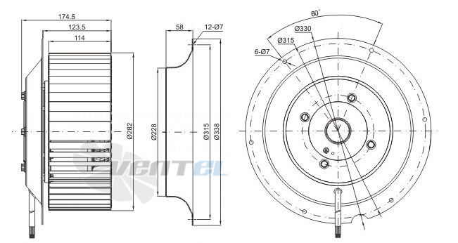 Sanmu YWF-K-4E280-GQ - описание, технические характеристики, графики