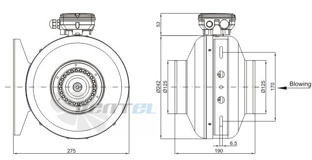 Sanmu YWF-K-2E192-125T - описание, технические характеристики, графики