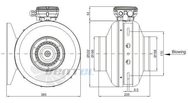 Sanmu YWF-K-2E225-200T - описание, технические характеристики, графики