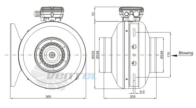 Sanmu YWF-K-2E250-250T - описание, технические характеристики, графики