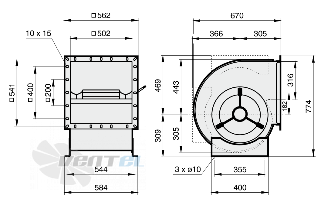Rosenberg DHAD 400-4 - описание, технические характеристики, графики