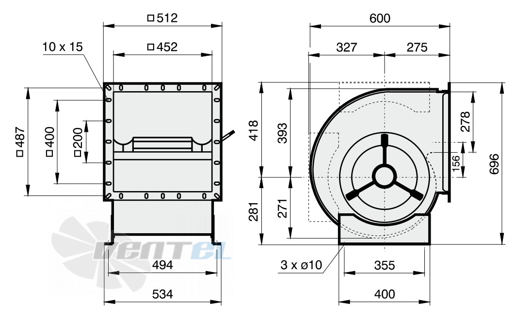 Rosenberg DHAD 355-4 - описание, технические характеристики, графики