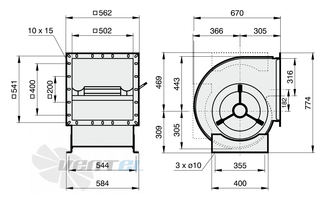 Rosenberg DНАЕ 400-4 - описание, технические характеристики, графики