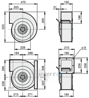 Rosenberg ERAD 281-4 - описание, технические характеристики, графики