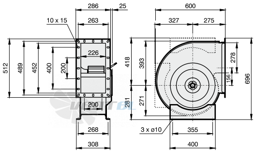 Rosenberg ERAD 355-6 - описание, технические характеристики, графики