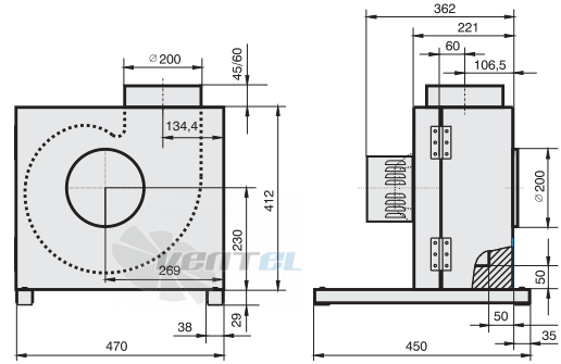 Rosenberg KBAD 180-4 - описание, технические характеристики, графики