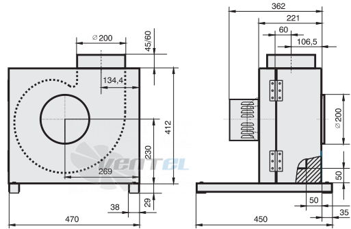 Rosenberg KBAE 180-4 - описание, технические характеристики, графики