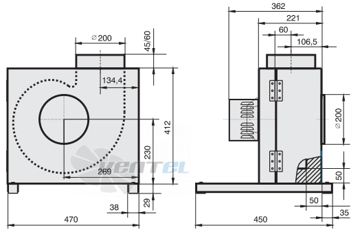 Rosenberg KBAD 180-4-4 - описание, технические характеристики, графики