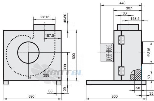 Rosenberg KBAD 315-4 - описание, технические характеристики, графики