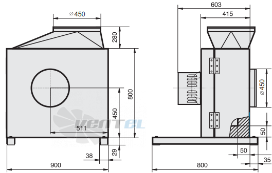 Rosenberg KBAD 450-4 - описание, технические характеристики, графики