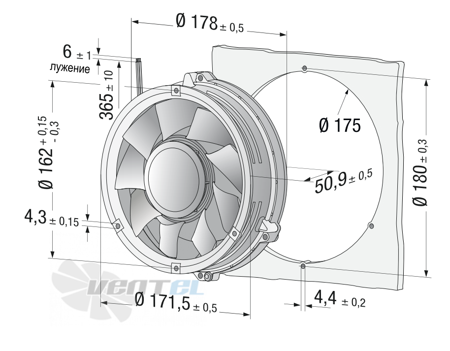 Ebmpapst DV 6318/2 TDHHP - описание, технические характеристики, графики