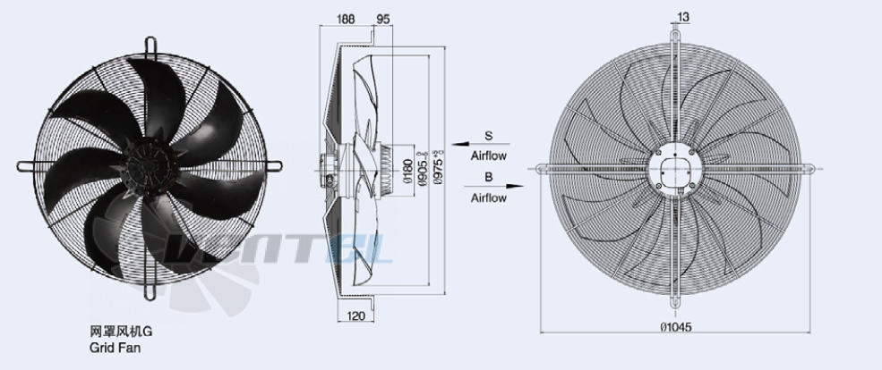 Weiguang YWF-6D-910S-180/105 - описание, технические характеристики, графики