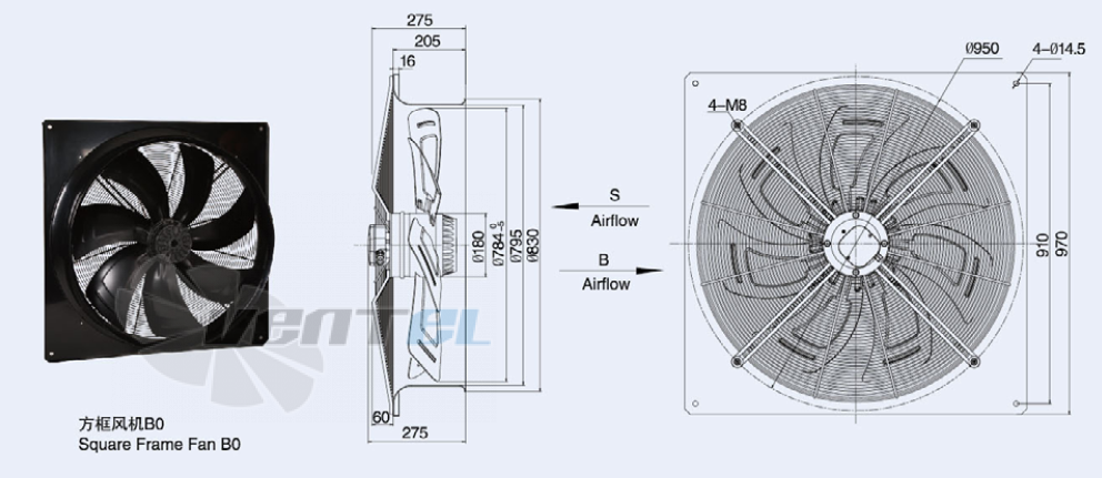 Weiguang YWF-8D-800-S-180/75 - описание, технические характеристики, графики