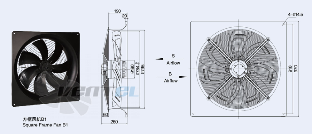 Weiguang YWF-8D-800-S-180/75 - описание, технические характеристики, графики