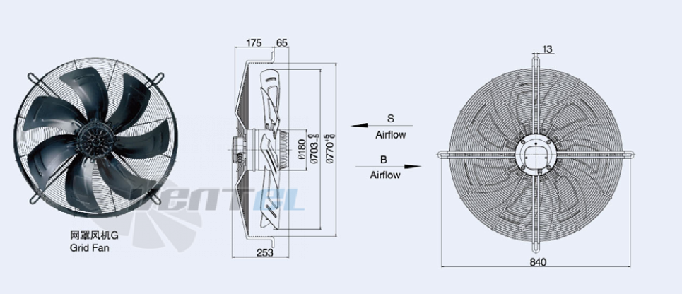 Weiguang YWF-8D-710S-180/75 - описание, технические характеристики, графики