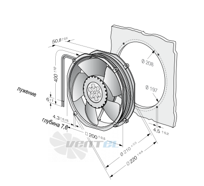 Ebmpapst 2218F-2TDHH0 - описание, технические характеристики, графики