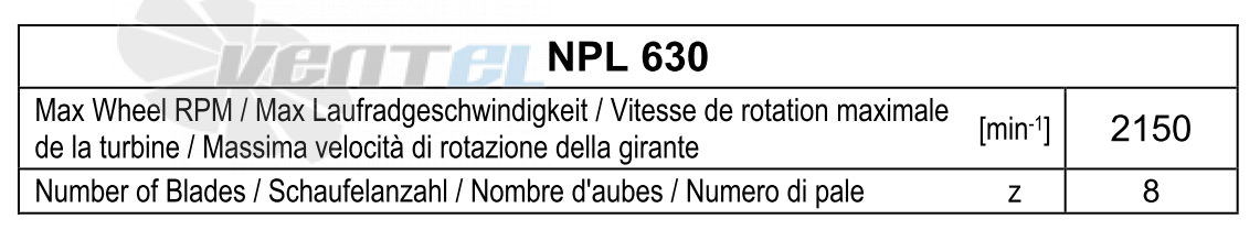 Comefri NPL-630 - описание, технические характеристики, графики