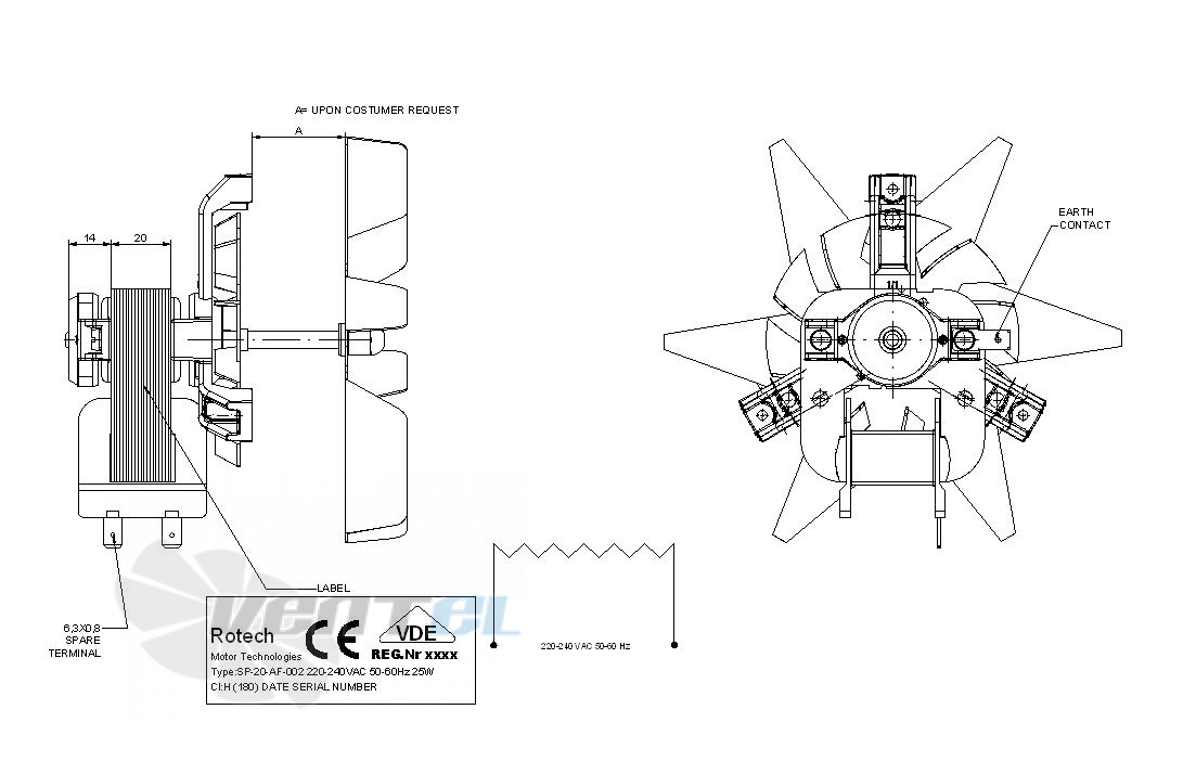 Rotech SP-15-AF.002 - описание, технические характеристики, графики