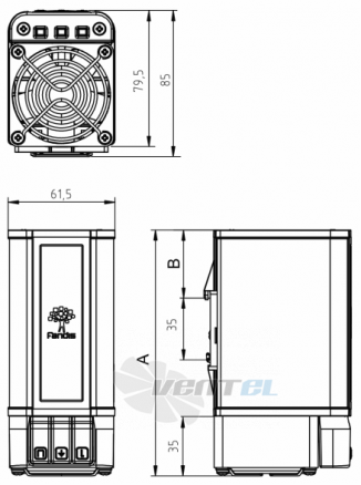 Fandis HVPS350THP-230 350W - описание, технические характеристики, графики