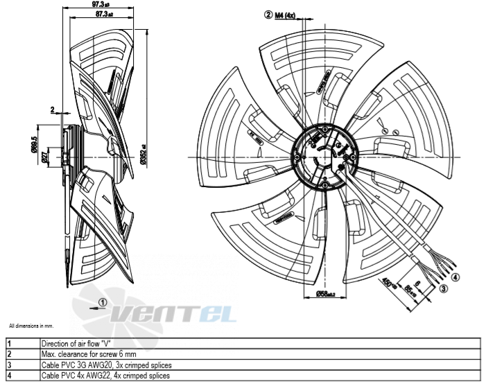 Ebmpapst A3G350-AG03-03 - описание, технические характеристики, графики