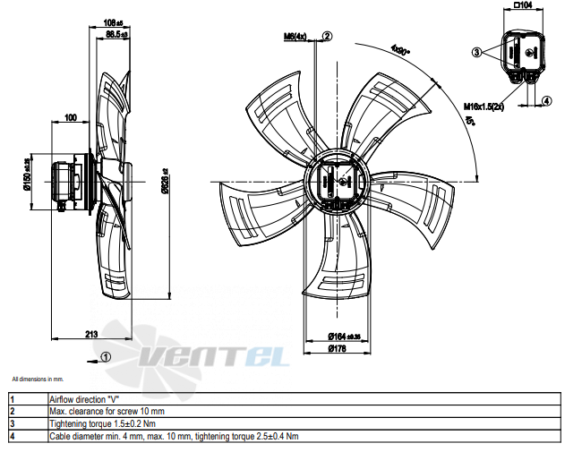 Ebmpapst A3G630-AD03-A8 - описание, технические характеристики, графики