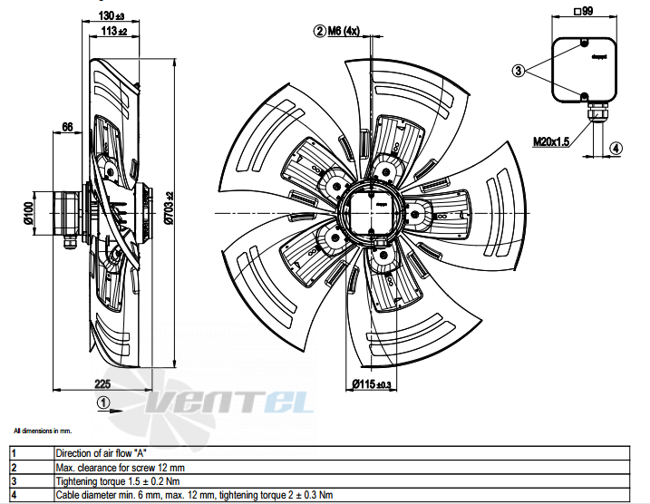 Ebmpapst A6D710-AQ01-35 - описание, технические характеристики, графики