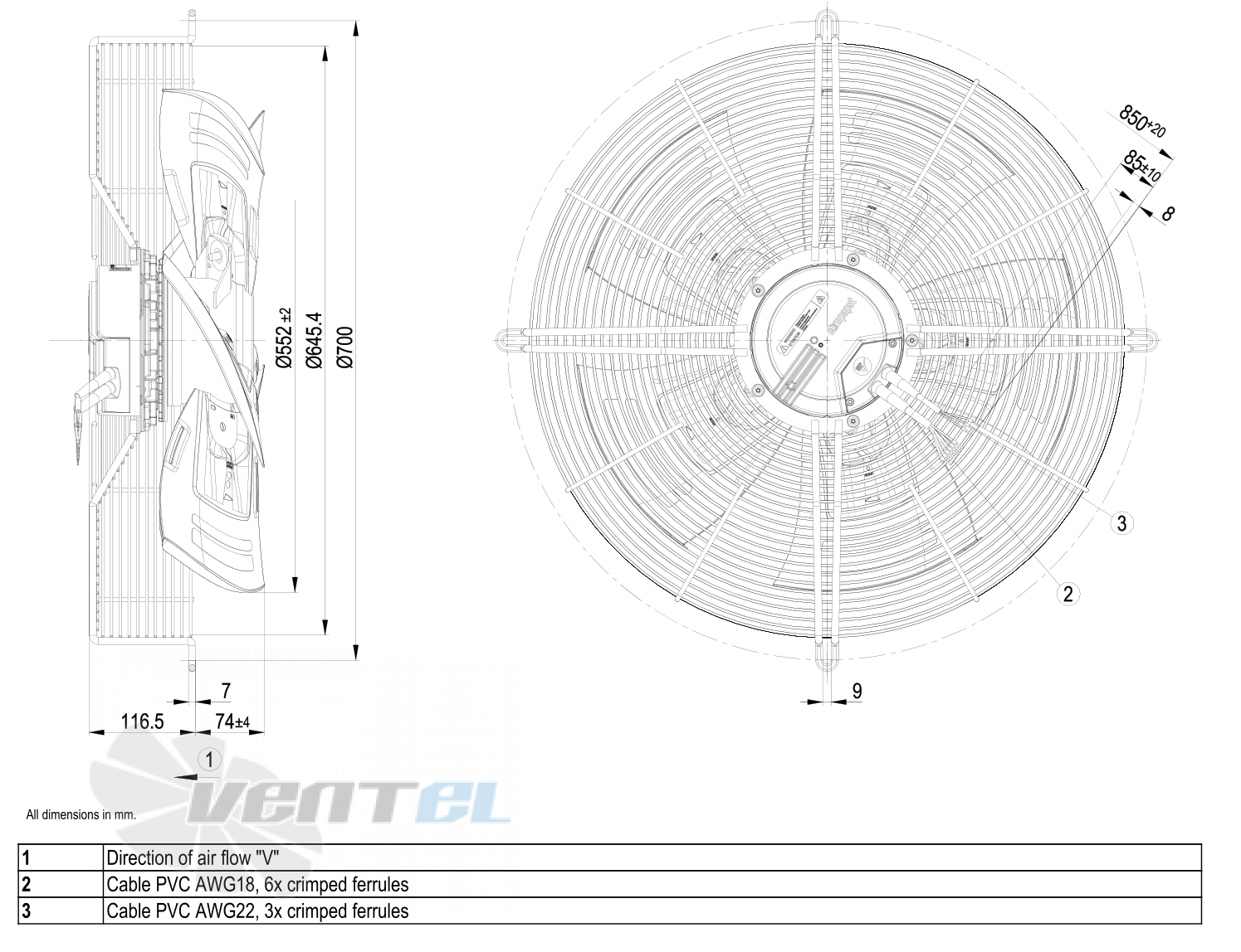 Ebmpapst S3G560-AQ41-01 - описание, технические характеристики, графики