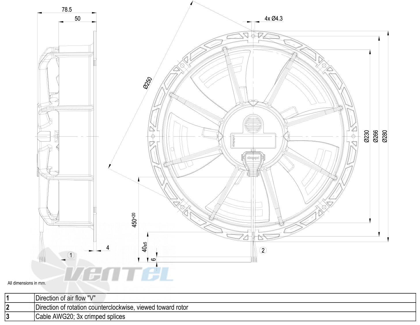 Ebmpapst W1G230-EB89-01 - описание, технические характеристики, графики