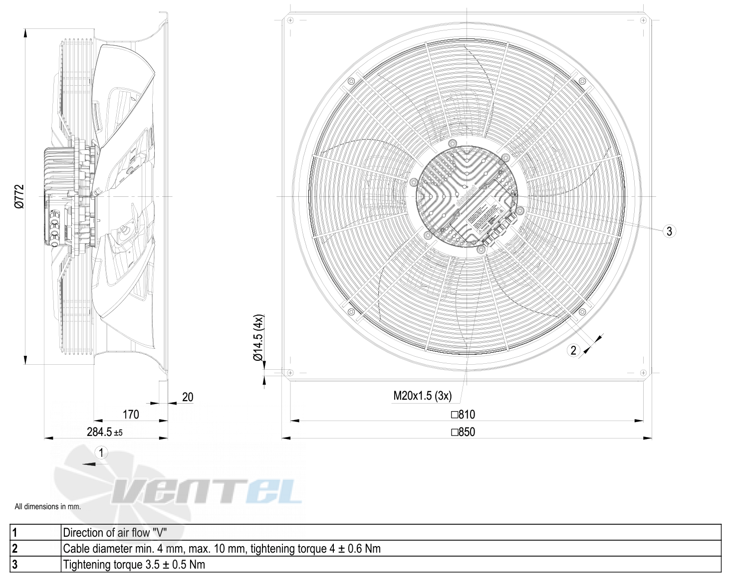 Ebmpapst W3G710-GU21-01 - описание, технические характеристики, графики