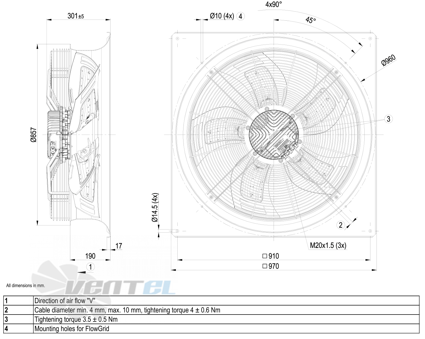 Ebmpapst W3G800-GT21-01 - описание, технические характеристики, графики