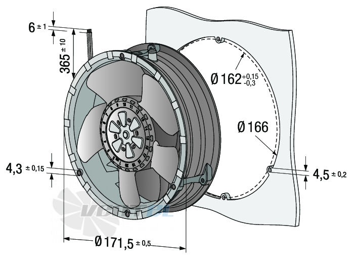 Ebmpapst 6314N-2TDHHP - описание, технические характеристики, графики