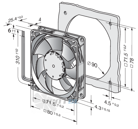 Ebmpapst 8452-2HP - описание, технические характеристики, графики