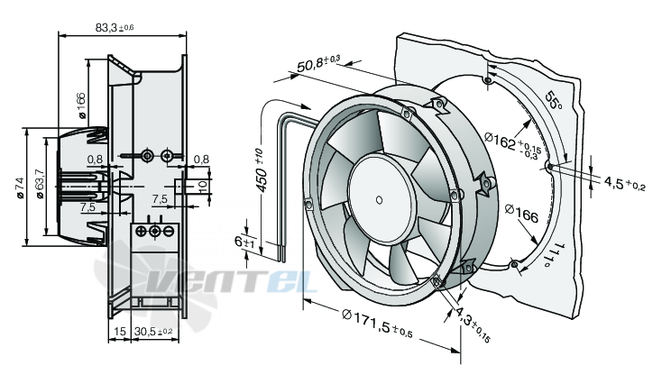 Ebmpapst AC6200NM - описание, технические характеристики, графики