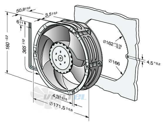 Ebmpapst DV6318-2TDH4P - описание, технические характеристики, графики