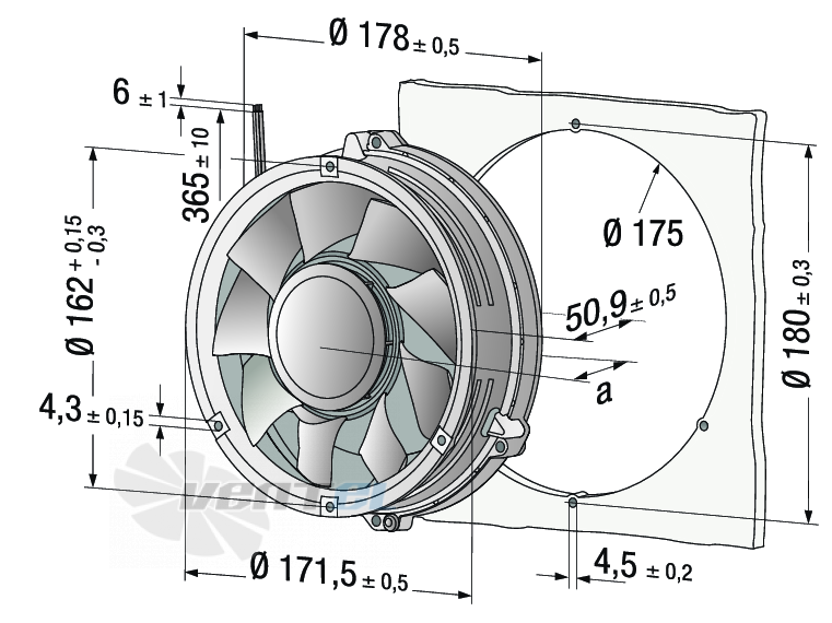 Ebmpapst DV6318-2TDH5P-1 - описание, технические характеристики, графики