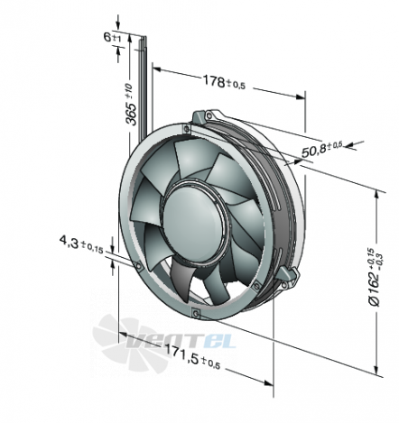 Ebmpapst DV6318-2TDH5P-2 - описание, технические характеристики, графики