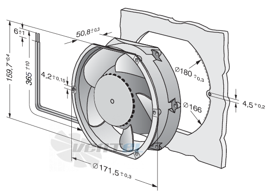 Ebmpapst DV6448TDA - описание, технические характеристики, графики