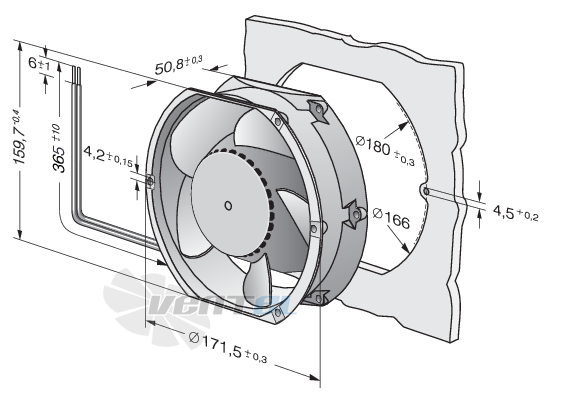 Ebmpapst DV6448TDP - описание, технические характеристики, графики