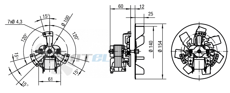 Ebmpapst RRL140-3020LH - описание, технические характеристики, графики