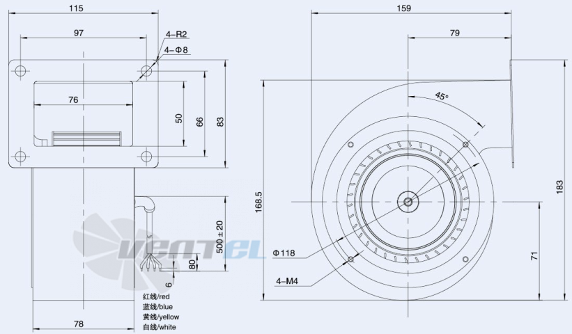 Weiguang DC072-14B3G01-FG108-52S1-01 - описание, технические характеристики, графики