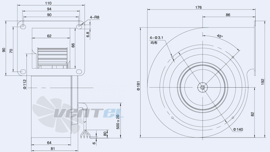 Weiguang DC072-14B3G01-FG133-46S1-01 - описание, технические характеристики, графики