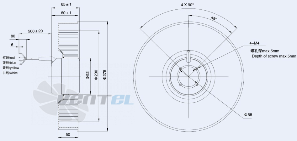 Weiguang DC092-16B3G01-FR277-50P1-01 - описание, технические характеристики, графики