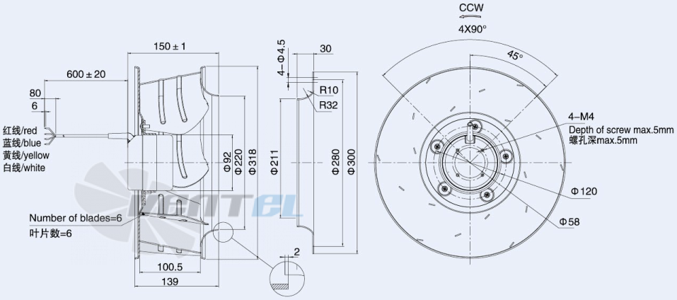 Weiguang DC092-25B3G01-B310-100A1-01 - описание, технические характеристики, графики