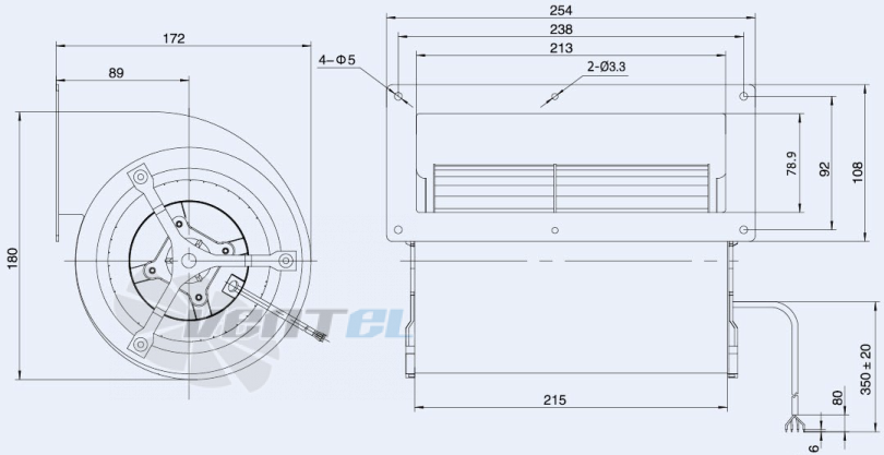 Weiguang DC092-25B3G01-FD133-190S1-01 - описание, технические характеристики, графики