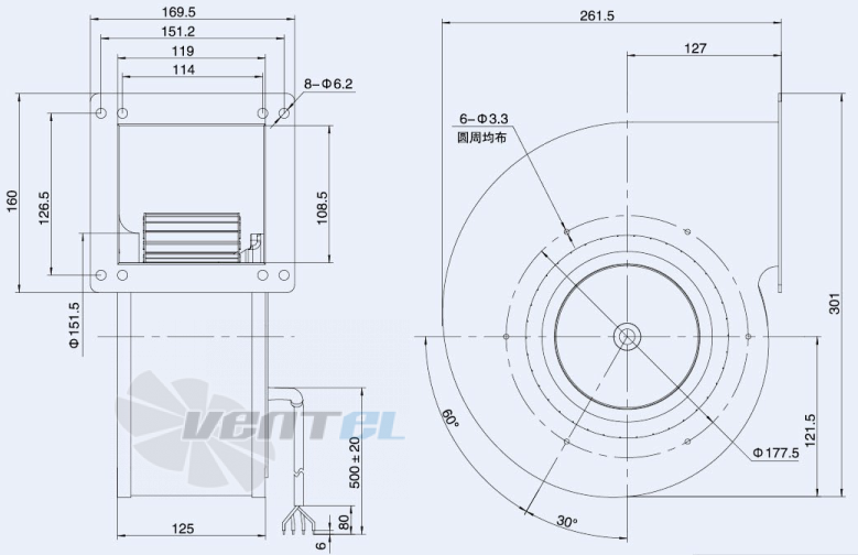 Weiguang DC092-25B3G01-FG180-92S1-01 - описание, технические характеристики, графики