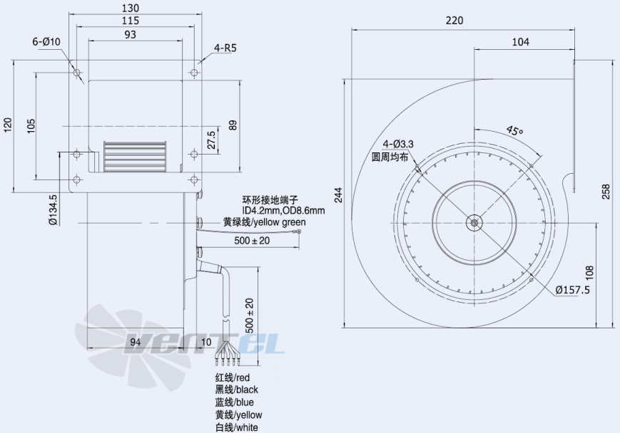 Weiguang DC092-25H3G01-FG160-62S1-01 - описание, технические характеристики, графики