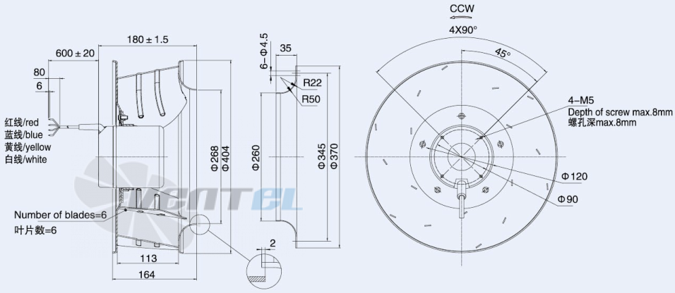 Weiguang DC102-50C3G01-B400-113A1-01 - описание, технические характеристики, графики