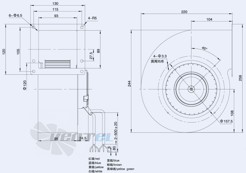 Weiguang EC072-25E3G01-FG140-60S1-01 - описание, технические характеристики, графики