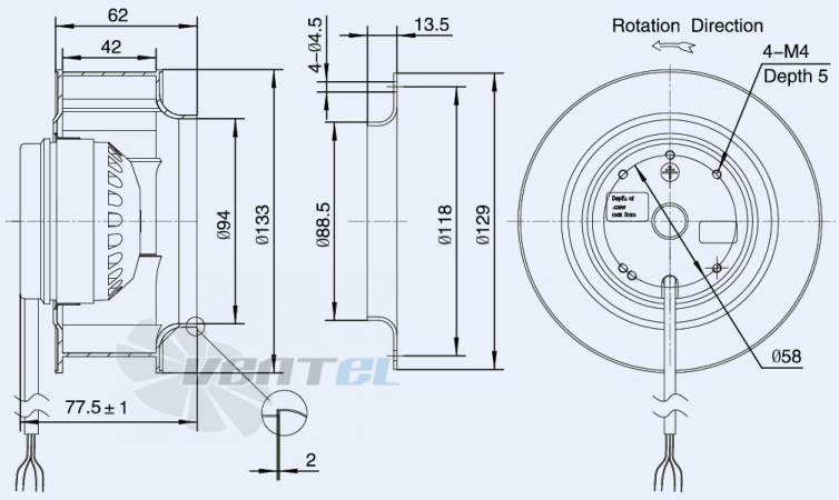 Weiguang LXFB2E133-42-P72-15 - описание, технические характеристики, графики