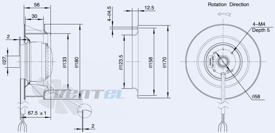 Weiguang LXFB2E180-30-P92-15 - описание, технические характеристики, графики